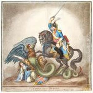 St.george And The Dragon by James Gillray