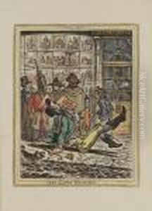 Very Slippy-weather & Dreadful Hotweather by James Gillray