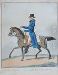Equestrian Elegance! - Or - A Noble Scot,metamorphosed by James Gillray