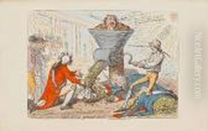 John Bull Ground Down by James Gillray