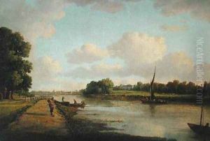 View on the River Thames at Richmond 1776 by William Marlow