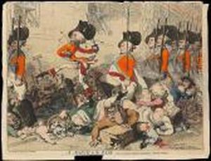 A March To The Bank Vide. by James Gillray
