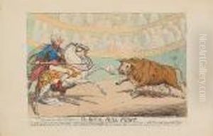 The Royal Bull-fight by James Gillray