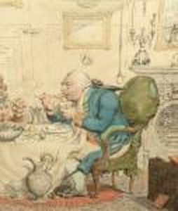 Temperance Enjoying A Frugal Meal by James Gillray