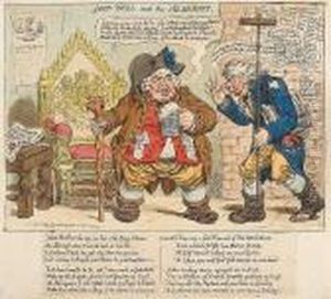 John And The Alarmist by James Gillray