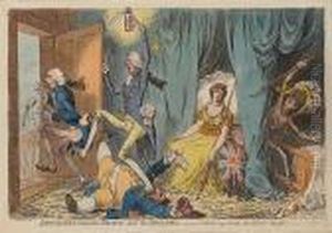 Britannia Between Death And The Doctors by James Gillray