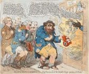 Blue And Buff Charity;-or-the Patriarch Of The Greek Clergy Applying For Relief by James Gillray