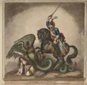 St George And The Dragon by James Gillray