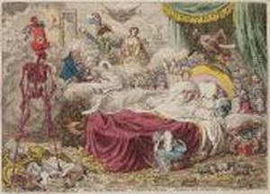 Political-dreamings!-visions Of Peace!-perspective Horrors! by James Gillray