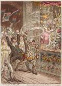 Blowing Up The Pic Nic's by James Gillray