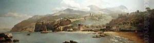 View of Vico Estense from Sorrento looking towards Naples by William Marlow