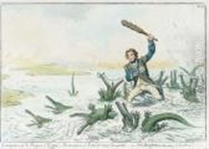 Extirpation Of Plagues Of Egypt,- Destruction Of Revolutionarycrocodiles... by James Gillray