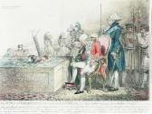 The King Of Bodbingnag And Gulliver by James Gillray