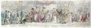 The Grand Coronation Procession 
Of Napoleon The 1st Emperor Offrance, From The Church Of Notre-dame by James Gillray