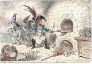 Tiddy-doll, The Great French-ginger-bread-baker, Drawing Out A Newbatch Of Kings by James Gillray