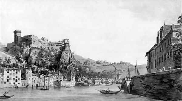 Lyons from the Sane, France - view 1