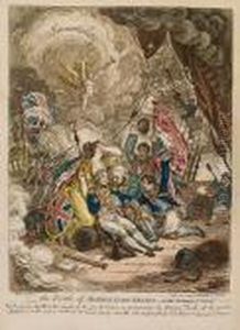 ...the Death Of Admiral Lord Nelson-in The Moment Of Victory! by James Gillray