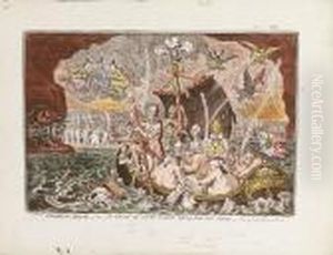 Charon's-boat.-or-the Ghost's Of
 'all The Talents' Taking Their Last Voyage,-from The Pope's Gallery At 
Rome