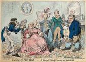 Leaving Off Powder, Or A Frugal Family Saving A Guinea by James Gillray