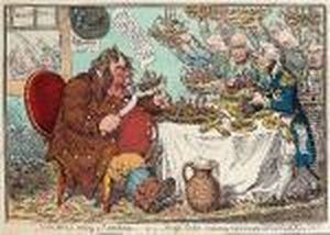 John Bull Taking A
Luncheon:-or-british Cook, Cramming Old Grumble-gizzard With Bonne-chere John Bull Taking A
Luncheon:-or-british Cook, Cramming Old Grumble-gizzard With Bonne-chere