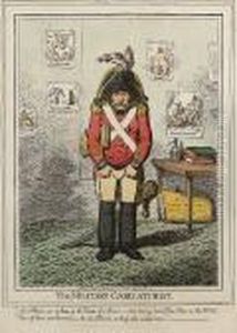 The Military Caricaturist (bmc 9442) by James Gillray