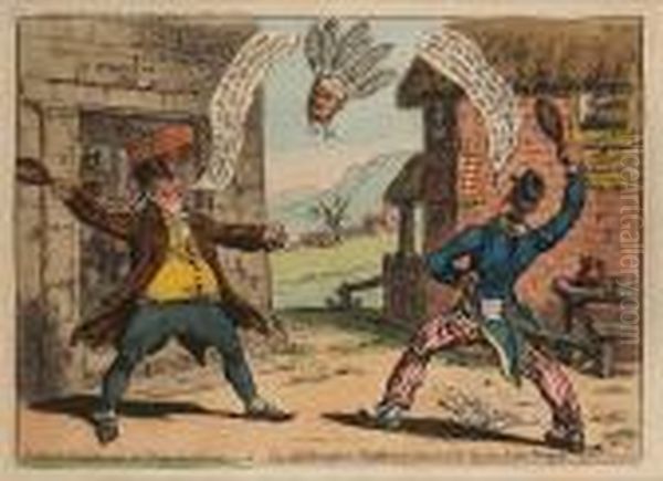 Political Amusements For Young 
Gentlemen;-or-the Old Brentford Shuttlecock, Between Old Sarum &amp; The
 Temple Of St. Stevens - view 1