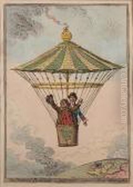 The National Parachute,-or- John Bull Conducted To Plenty & Emancipation - view 1