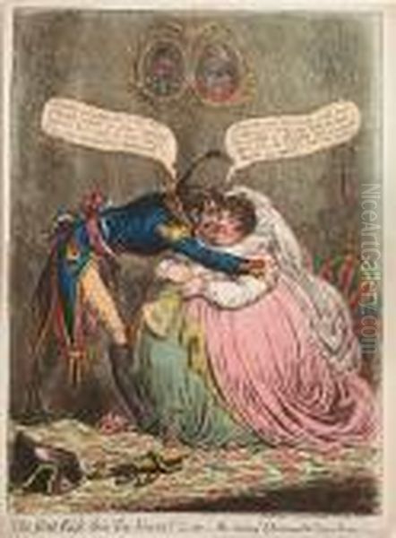 The First Kiss This Ten Years!-or-the Meeting Of Britannia & Citizen Francois - view 1