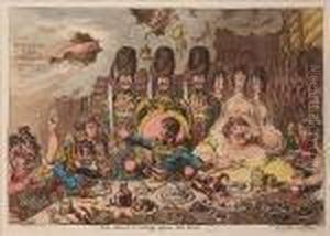 The Hand-writing Upon The Wall by James Gillray