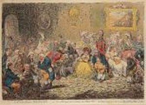 L'assemblee Nationale;-or-grand
Cooperative Meeting At St Ann's Hill.- Respectfully Dedicated To The
Admirers Of A 'broad Bottom'd Administration' by James Gillray