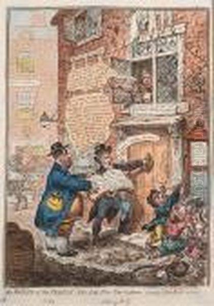 'the Friend Of The People', & His Petty-new-tax-gatherer, Paying John Bull A Visit - view 1
