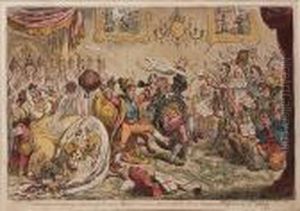 News From Calabria! Capture Of
Buenos Ayres!- Ie - The Comforts Of An Imperial Dejeuner At St Clouds by James Gillray