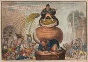 John Bull And The Sinking Fund:-
A P(r)etty Scheme For Reducing The Taxes-& Paying Off The National
Debt! by James Gillray