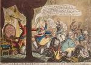 - A Kick At The Broad Bottoms! -ie- Emancipation Of All The Talents by James Gillray