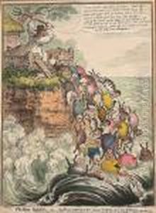 The Pigs Possessed;-or-the Broad
Bottom'd Litter Running Headlong Into Y Sea Of Perdition by James Gillray