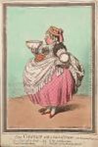Enter Cowslip, With A Bowl Of Cream by James Gillray