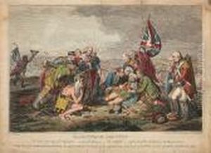 The Death Of The Great Wolf by James Gillray