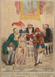Democracy Leveling;-alliance A
La Francoise; - Or - The Union Of The Coronet & Clyster-pipe by James Gillray