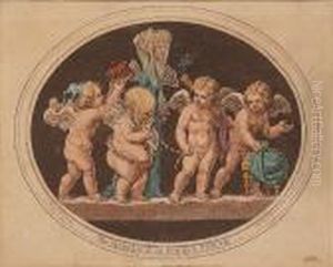 The Marriage Of Cupid & Psyche by James Gillray