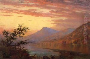 Sunset, Adirondack Lake by Homer Dodge Martin