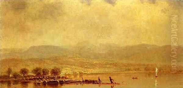 Misty Morning on the Hudson River - view 1