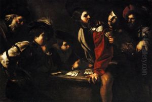 Soldiers Playing Cards by Bartolomeo Manfredi