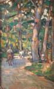 Passeggiata A Cavallo Nel Bosco by Luigi Gioli