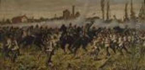 Attacco Di Cavalleria by Luigi Gioli
