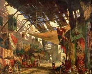 The Carpet Bazaar Cairo 1843