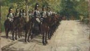 The Mounted Guards by Luigi Gioli