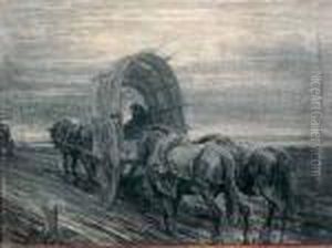 Carro Con Buoi by Luigi Gioli