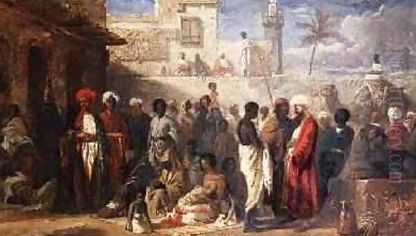 The Slave Market at Cairo 1841 2 - view 1