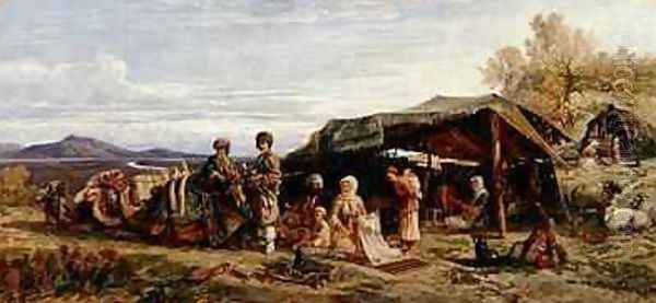 An Encampment in the Desert 1844-45 - view 1