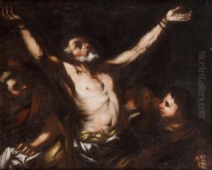 Crocifissione Di Sant'andrea by Luca Giordano